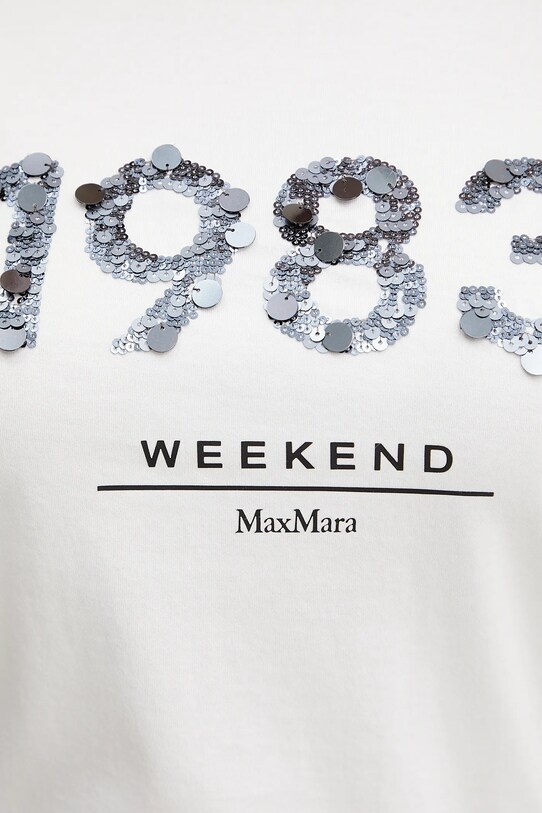 Weekend Max Mara t-shirt bawełniany 2515971041600 biały