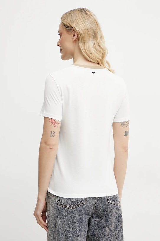 Oblačila Bombažna kratka majica Weekend Max Mara 2515971051600 bela