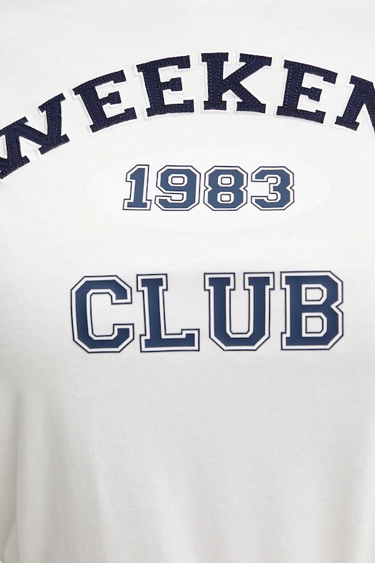 Bombažna kratka majica Weekend Max Mara 2515971051600 bela