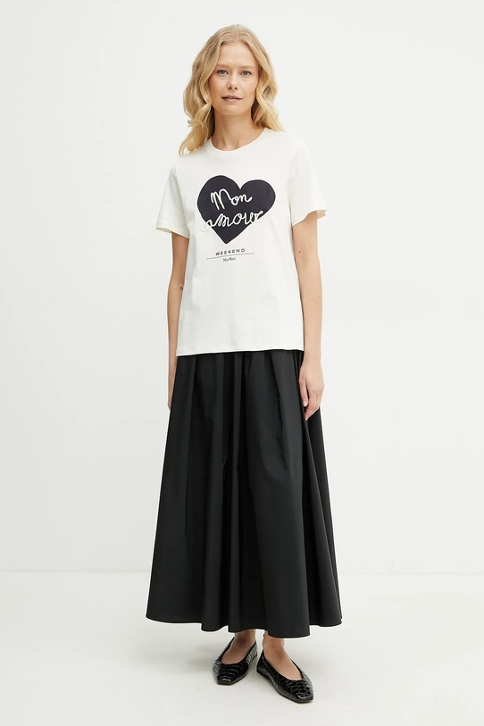 Weekend Max Mara maglietta in cotone 2515971051600 beige SS25