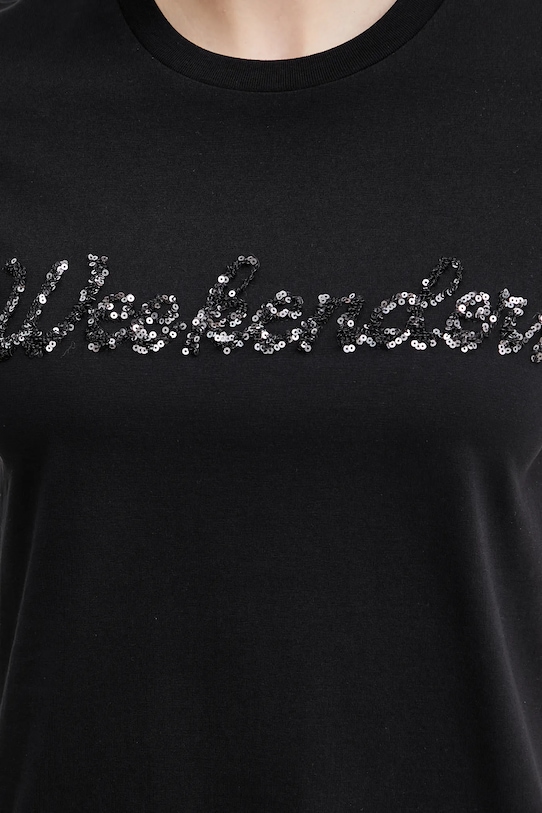 Bombažna kratka majica Weekend Max Mara 2515971051600 črna