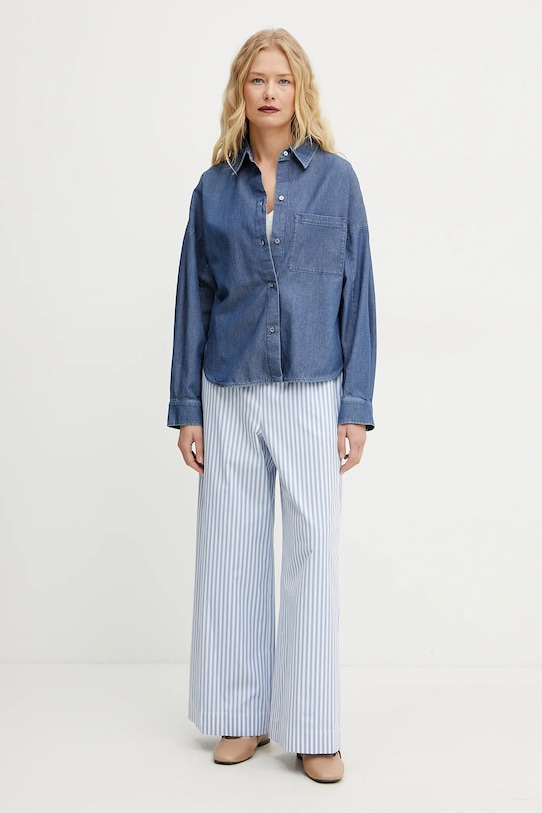 Plátěné tričko Weekend Max Mara 2515941012600 bílá SS25