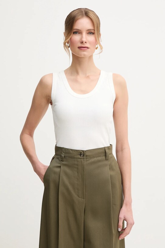 Weekend Max Mara top din bumbac uni bej 2515941022600