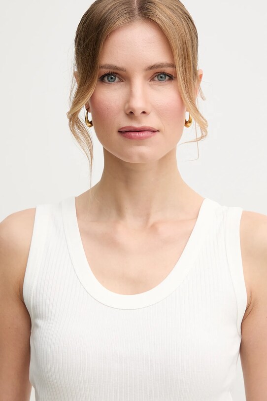 Weekend Max Mara top din bumbac bej 2515941022600