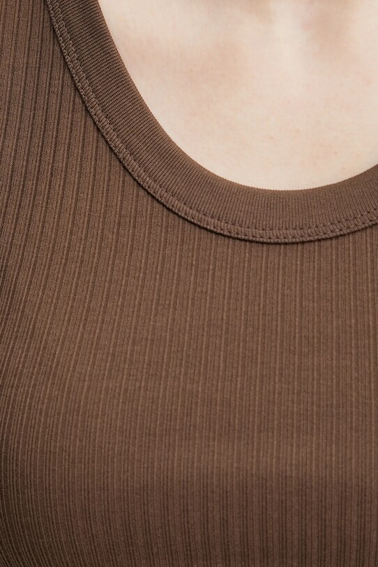 Pamučni top Weekend Max Mara 2515941022600 smeđa