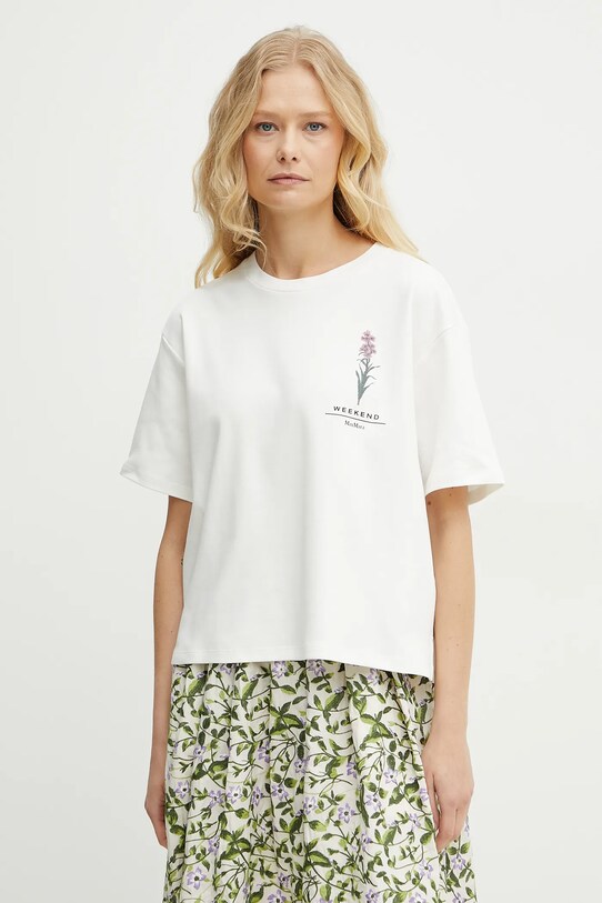 Îmbrăcăminte Weekend Max Mara tricou din bumbac 2515941052600 alb