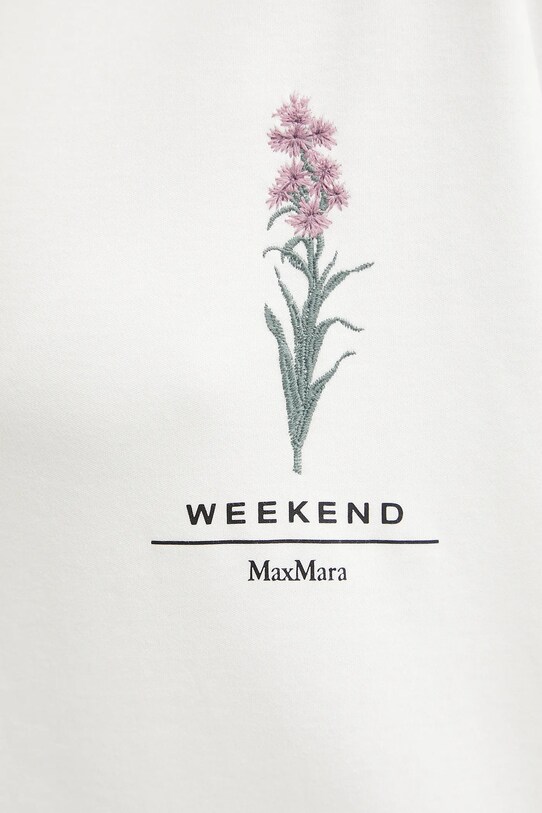Weekend Max Mara tricou din bumbac 2515941052600 alb