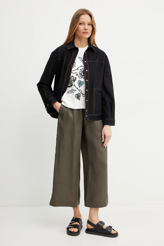 Weekend Max Mara tricou din bumbac 2515941052600 alb SS25
