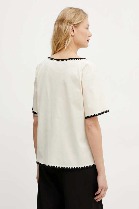 Ρούχα Βαμβακερό μπλουζάκι Weekend Max Mara 2515941062600 μπεζ