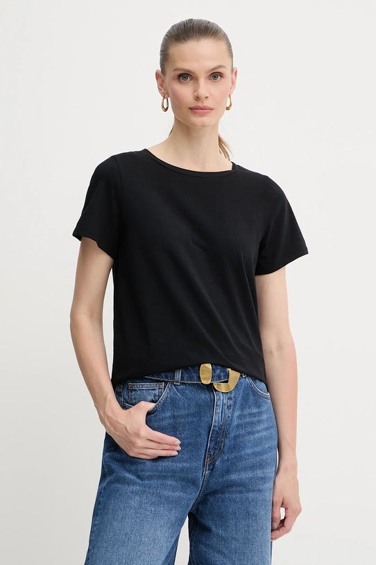 Weekend Max Mara tricou uni negru 2515971022600