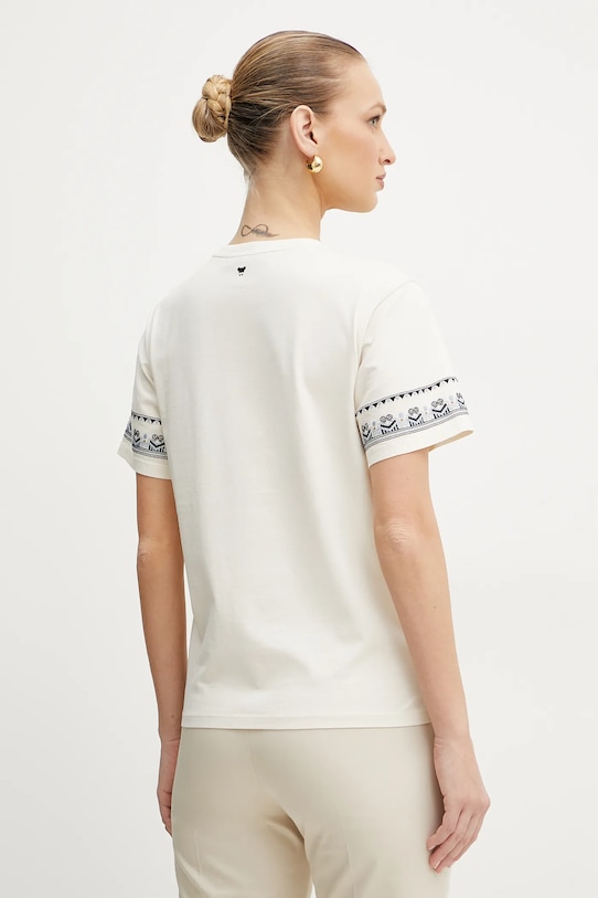 Odzież Weekend Max Mara t-shirt bawełniany 2515971042600 beżowy