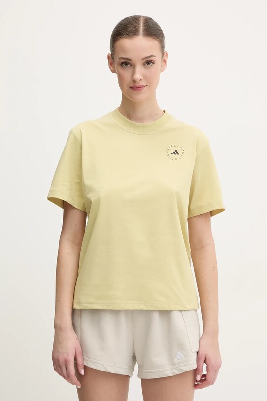 Tričko adidas by Stella McCartney potisk zelená JI5164