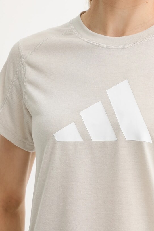 adidas Performance t-shirt treningowy Train Essentials JC9594 beżowy
