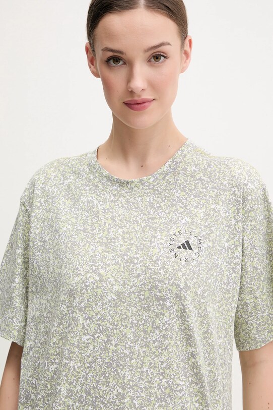 adidas by Stella McCartney tricou din bumbac gri JD7952