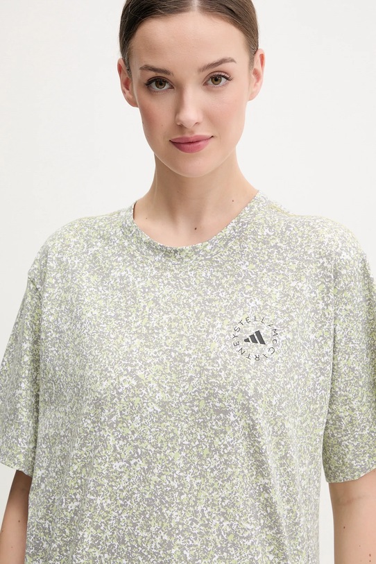 adidas by Stella McCartney t-shirt bawełniany szary JD7952