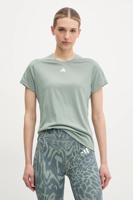 Tréningové tričko adidas Performance Train Essentials jednofarebný zelená JC9531