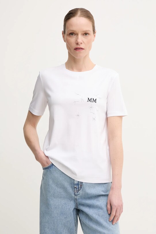 Max Mara Leisure t-shirt semplice bianco 2516941067600