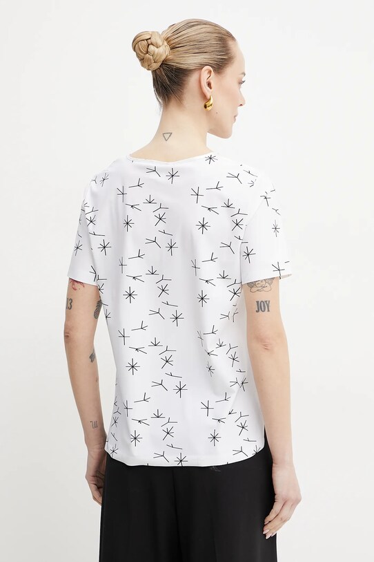 Îmbrăcăminte MM bluză din amestec de mătase 2516941087600 alb