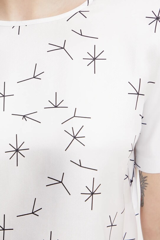 MM bluză din amestec de mătase 2516941087600 alb