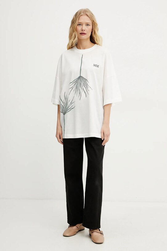 Бавовняна футболка MM 2516971018600 білий SS25