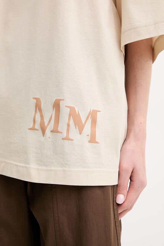 MM t-shirt bawełniany beżowy 2516971018600