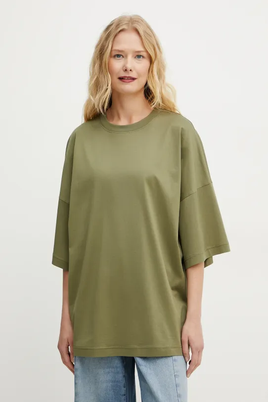 Îmbrăcăminte Max Mara Leisure tricou din bumbac 2516971018600 verde