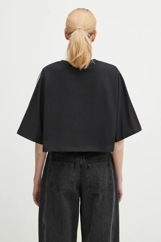 Ρούχα Βαμβακερό μπλουζάκι adidas Originals BOXY TEE JY8884 μαύρο