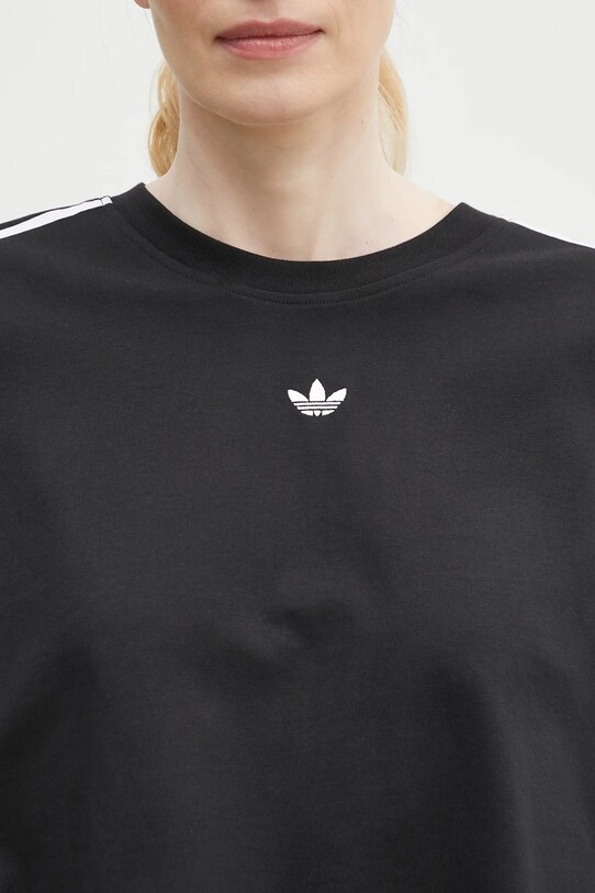 Бавовняна футболка adidas Originals BOXY TEE чорний JY8884