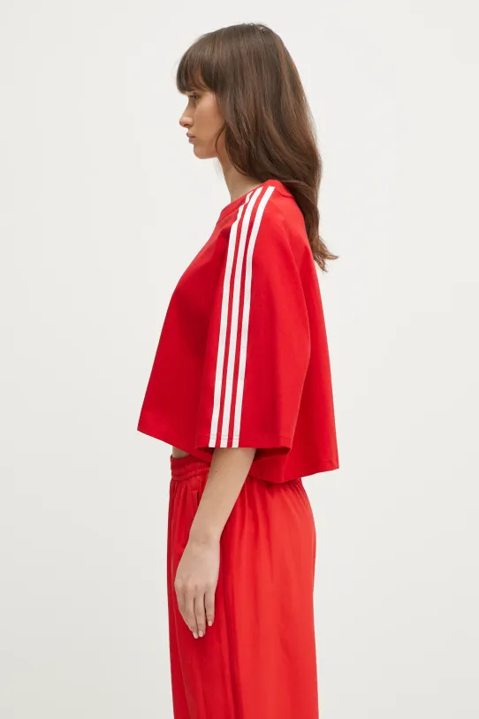 Bavlnené tričko adidas Originals BOXY TEE JY8885 červená SS25