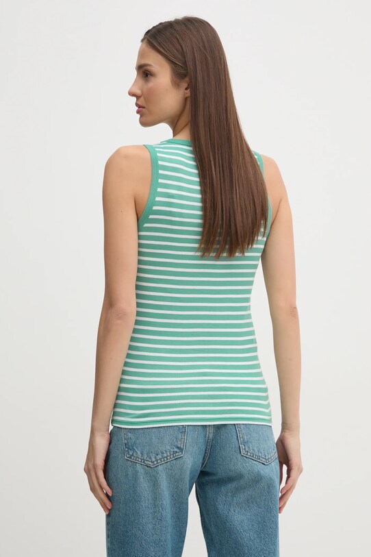 Одежда Хлопковый топ United Colors of Benetton 30YSDH010 бирюзовый