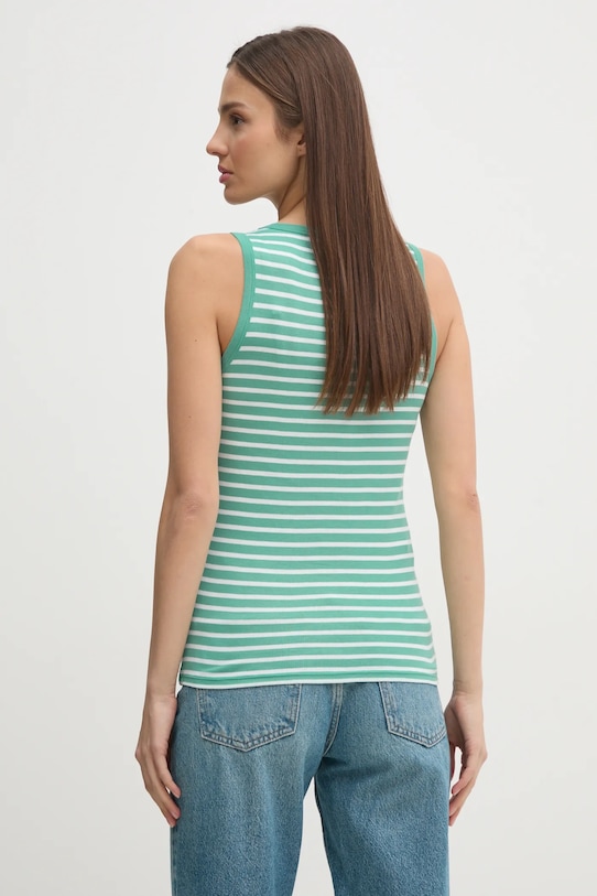 Odzież United Colors of Benetton top bawełniany 30YSDH010 turkusowy