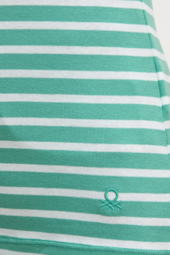 United Colors of Benetton top bawełniany 30YSDH010 turkusowy