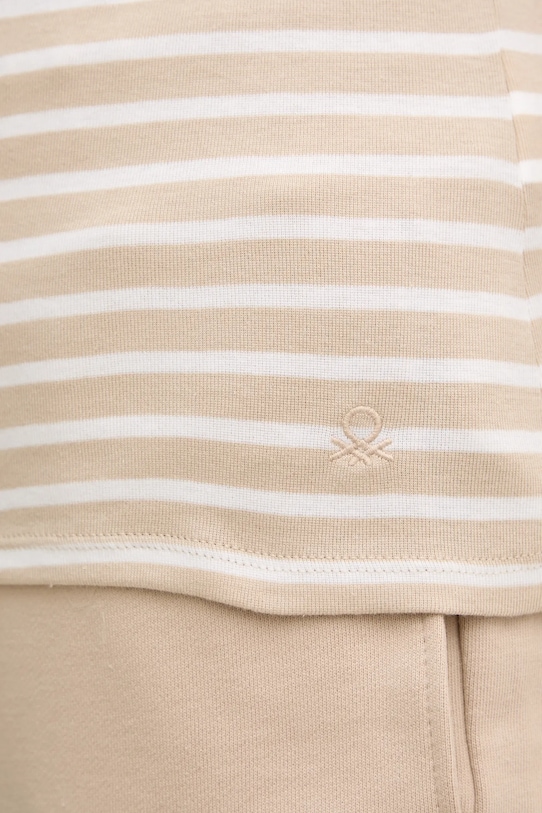 United Colors of Benetton pamut top 30YSDH010 bézs