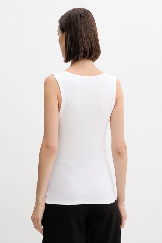 Ρούχα Βαμβακερό τοπ United Colors of Benetton 3GA2DH010 λευκό