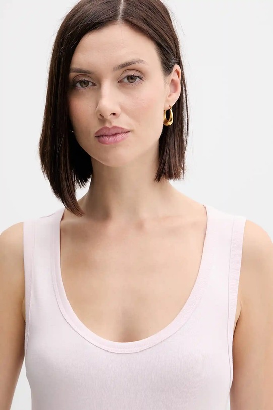 Одежда Хлопковый топ United Colors of Benetton 3GA2DH010 розовый