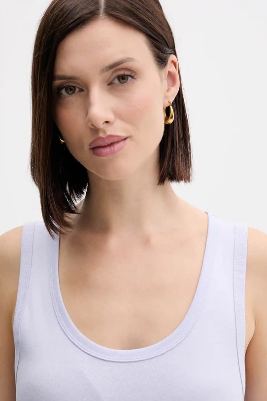 Одяг Бавовняний топ United Colors of Benetton 3GA2DH010 фіолетовий