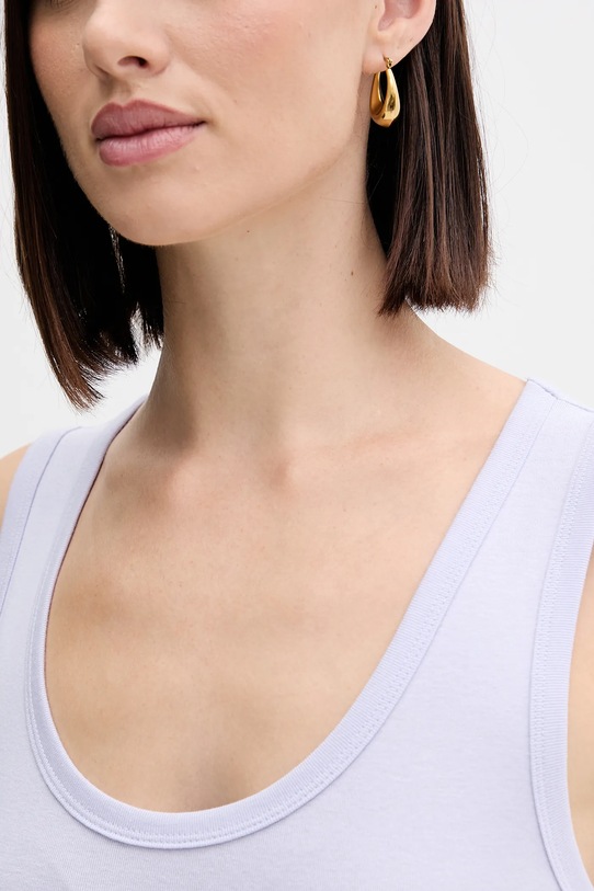 Βαμβακερό τοπ United Colors of Benetton μωβ 3GA2DH010