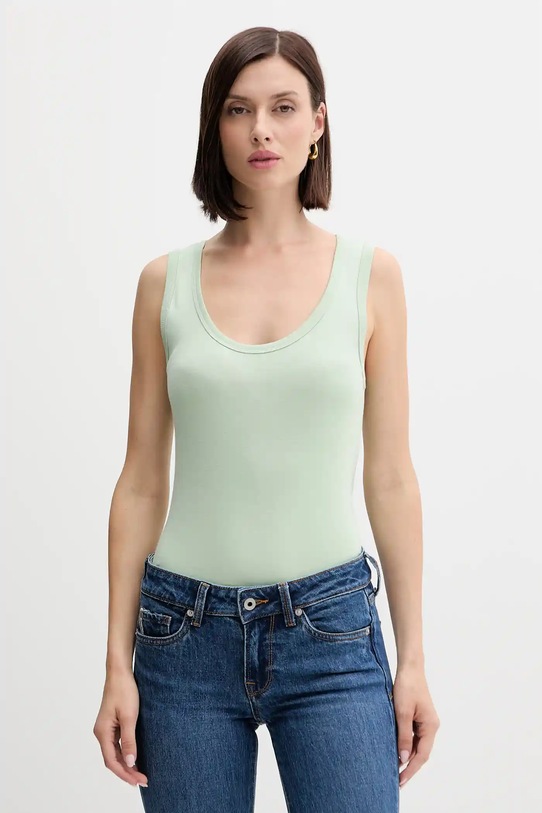 Pamučni top United Colors of Benetton zelena 3GA2DH010