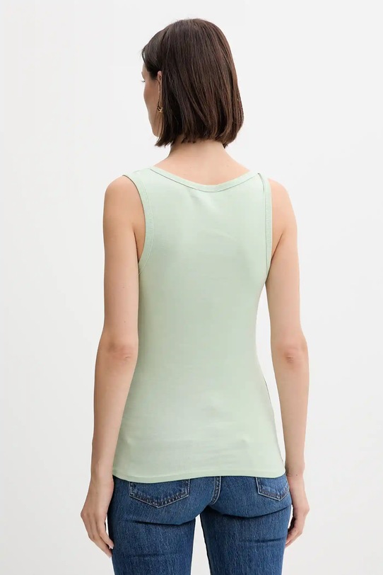 Pamučni top United Colors of Benetton 3GA2DH010 zelena AW25