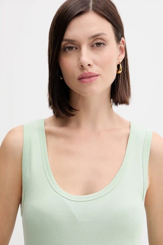 Odjeća Pamučni top United Colors of Benetton 3GA2DH010 zelena