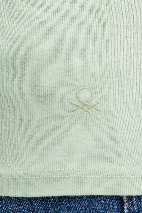 Pamučni top United Colors of Benetton zelena 3GA2DH010