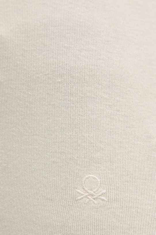 Bavlněný top United Colors of Benetton béžová 3GA2DH010