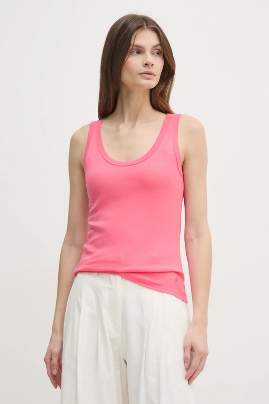 Odzież United Colors of Benetton top bawełniany 3GA2DH010 różowy