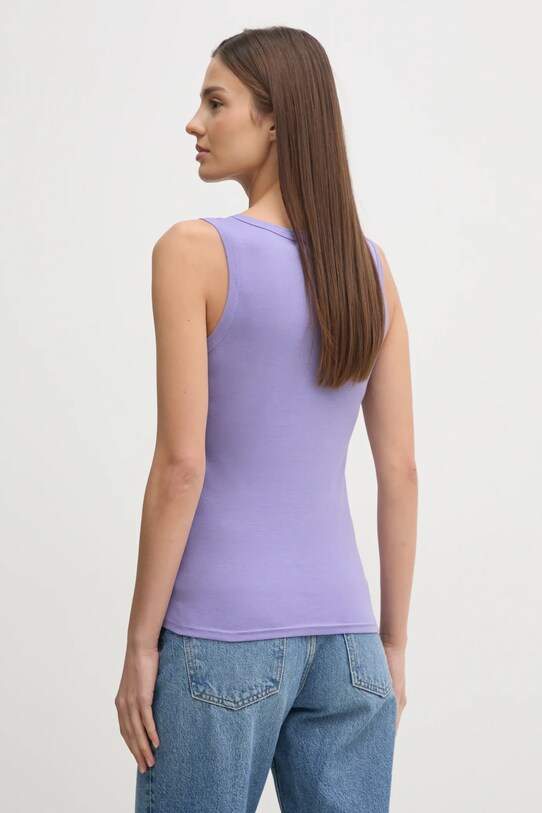 Odzież United Colors of Benetton top bawełniany 3GA2DH010 fioletowy