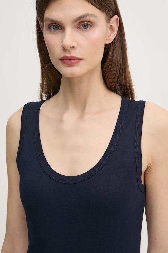 United Colors of Benetton top din bumbac bleumarin 3GA2DH010