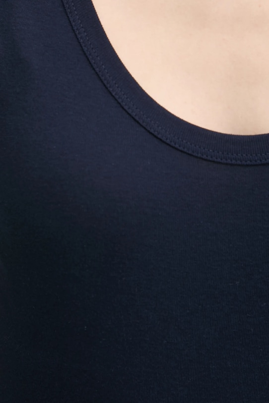 United Colors of Benetton top din bumbac 3GA2DH010 bleumarin