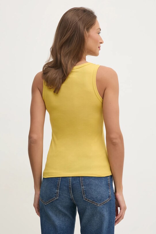 Îmbrăcăminte United Colors of Benetton top din bumbac 3GA2DH010 verde