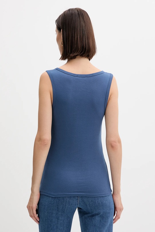 Ρούχα Βαμβακερό τοπ United Colors of Benetton 3GA2DH010 μπλε