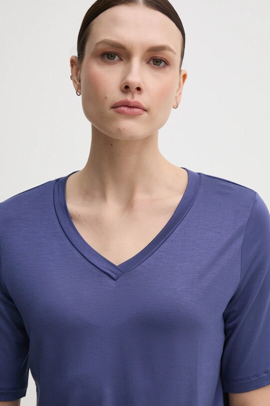 Тениска United Colors of Benetton тъмносин 3Z12D401G