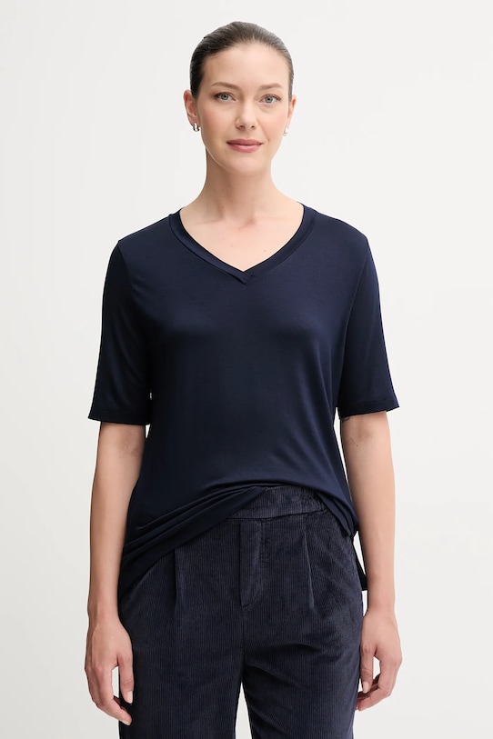 Μπλουζάκι United Colors of Benetton σκούρο μπλε 3Z12D401G